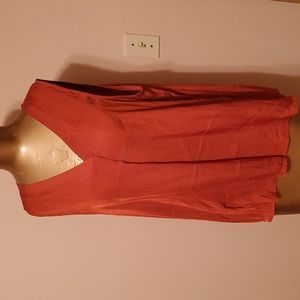 Ladies Rust Sleeveless Top